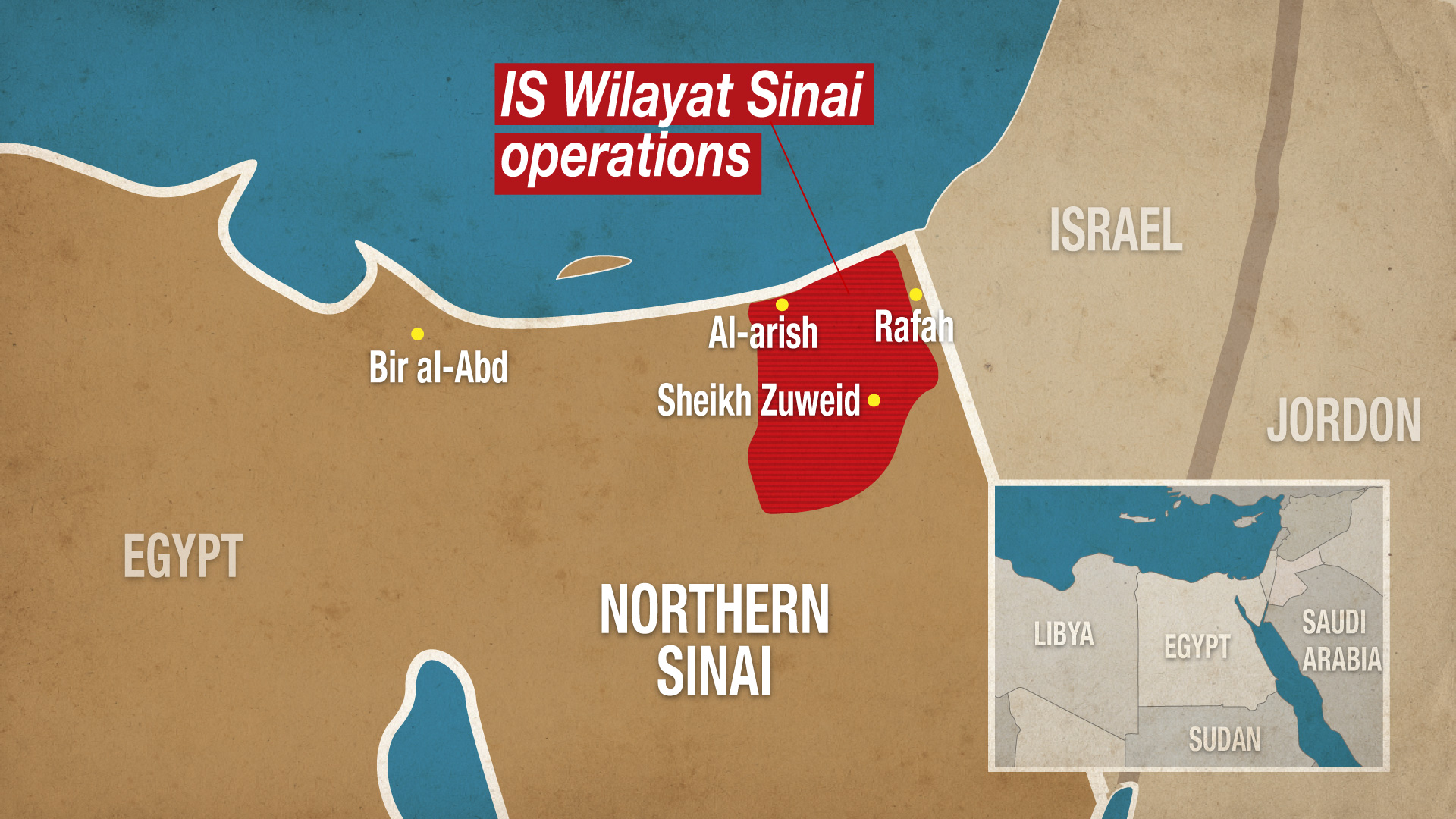 Jihadis Tewaskan dan Lukai 7 Tentara Mesir di Sinai Utara yang Bergolak
